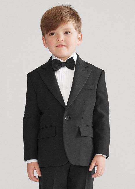 smoking de lã barathea BD6J5707 crianças Ralph Lauren preto