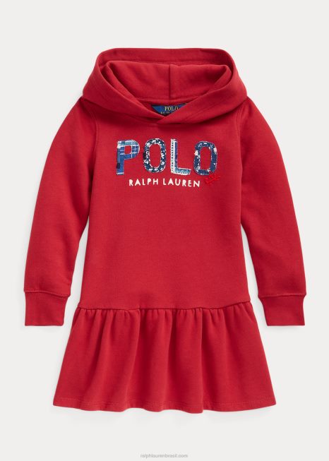 vestido com capuz de lã logo BD6J7410 crianças Ralph Lauren Pimenta