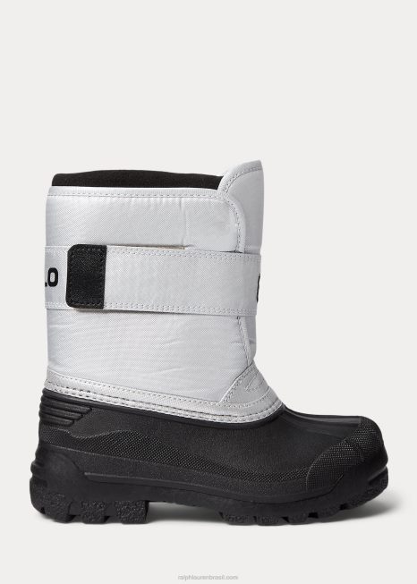 bota everlee com forro de lã BD6J6701 crianças Ralph Lauren nylon prata preto