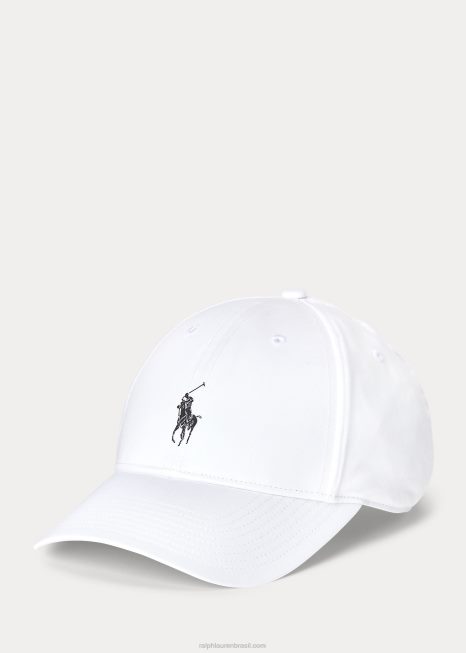 boné de sarja BD6J2543 homens Ralph Lauren branco