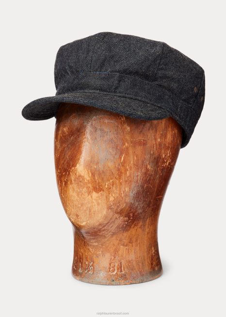 boné jeans índigo BD6J8877 homens Ralph Lauren limpar