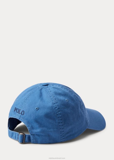gorro de algodão chino BD6J2500 homens Ralph Lauren nimes azul