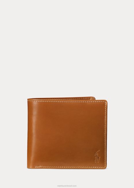 carteira de couro sela BD6J2644 homens Ralph Lauren selim
