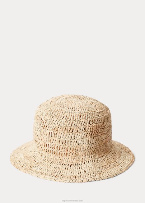 chapéu balde de ráfia BD6J2435 homens Ralph Lauren