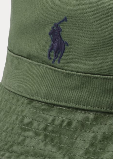 chapéu de balde de algodão chino BD6J2291 homens Ralph Lauren floresta lavada