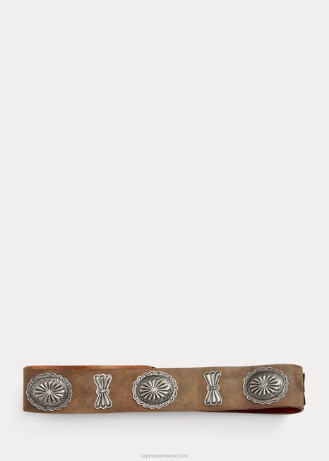 cinto de camurça BD6J8867 homens Ralph Lauren