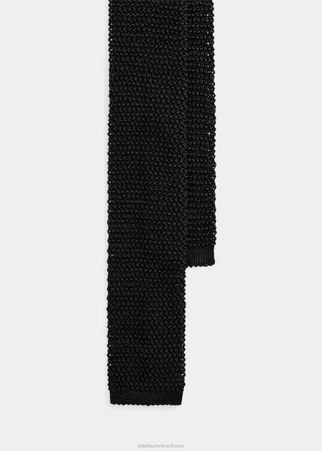 gravata de seda BD6J2688 homens Ralph Lauren preto