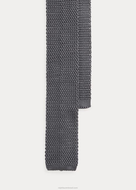 gravata de seda BD6J2689 homens Ralph Lauren cinza escuro