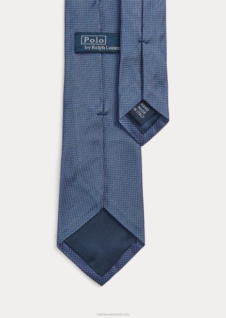 gravata de seda pin dot BD6J2262 homens Ralph Lauren real/branco