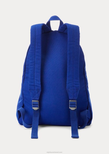 mochila de lona BD6J2388 homens Ralph Lauren cidade real