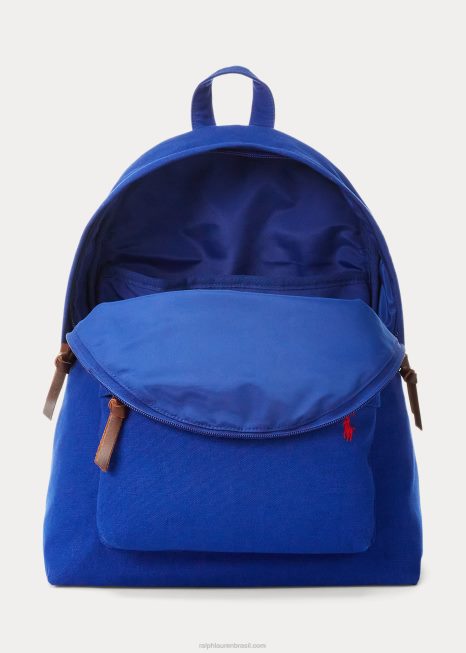 mochila de lona BD6J2388 homens Ralph Lauren cidade real