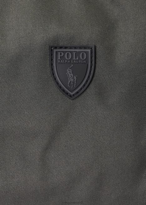 mochila de lona BD6J2556 homens Ralph Lauren cinza