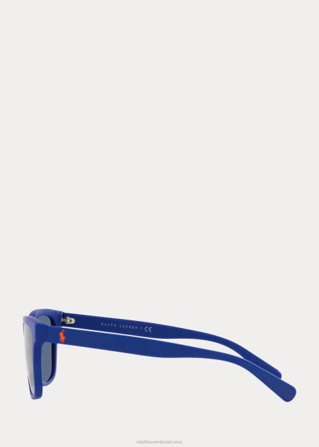 óculos de sol de loja de cores BD6J2629 homens Ralph Lauren azul real fosco