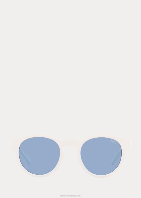 óculos de sol panto loja de cores BD6J2621 homens Ralph Lauren branco brilhante
