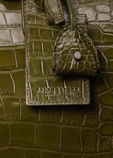 bolsa boston jacaré BD6J9012 homens Ralph Lauren loden