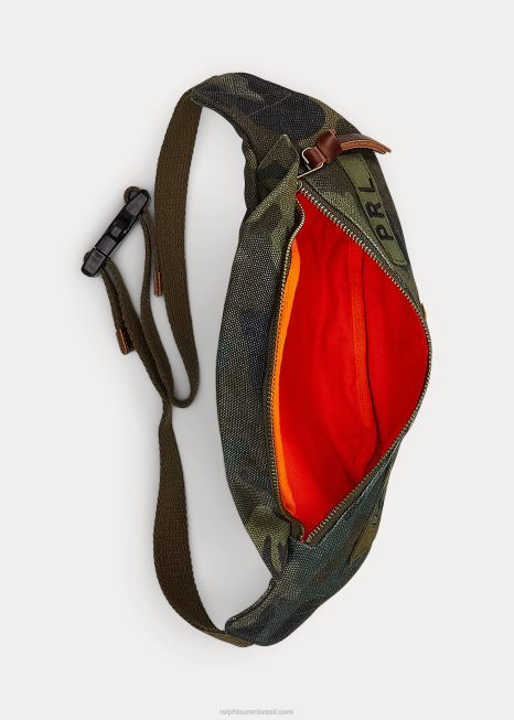 pacote de cintura de lona com remendo de tigre BD6J8764 homens Ralph Lauren camuflado