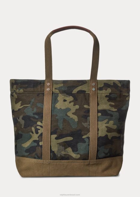 bolsa de lona BD6J8769 homens Ralph Lauren camuflado