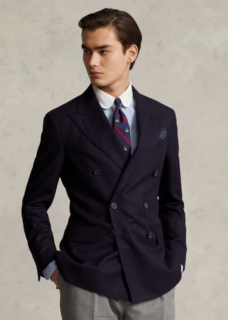 o icônico blazer dokin BD6J8616 homens Ralph Lauren marinha