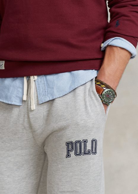 calça jogger com logo de lã rl BD6J979 homens Ralph Lauren e sobre urze