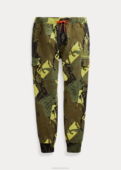 calça jogger polo logo BD6J1404 homens Ralph Lauren cume camuflado