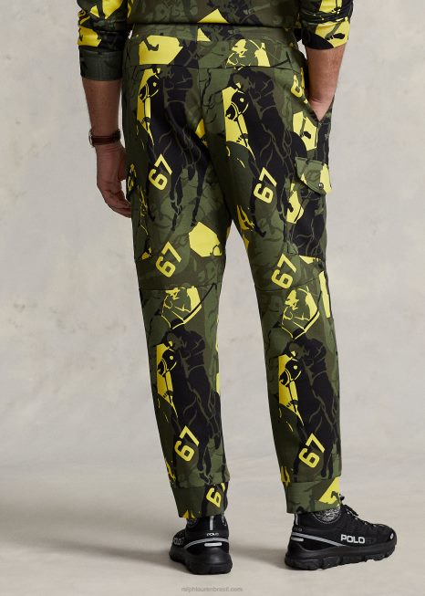 calça jogger polo logo BD6J1404 homens Ralph Lauren cume camuflado