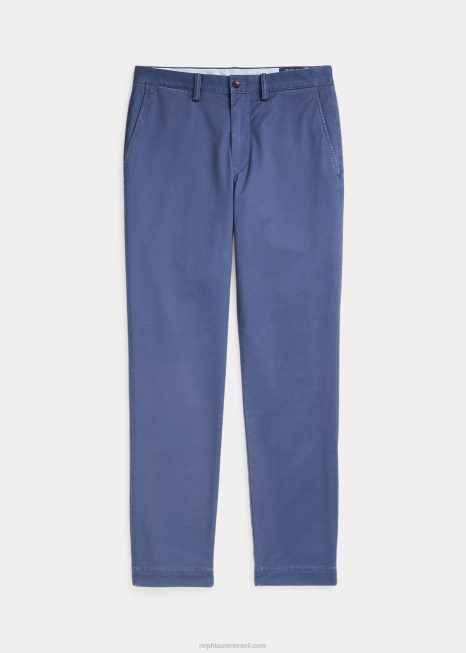 calça chino elástica lavada tudo se encaixa BD6J8394 homens Ralph Lauren marinha clara