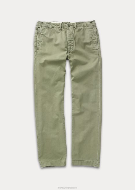 calça chino oficial BD6J1748 homens Ralph Lauren Oliva