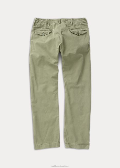 calça chino oficial BD6J1748 homens Ralph Lauren Oliva