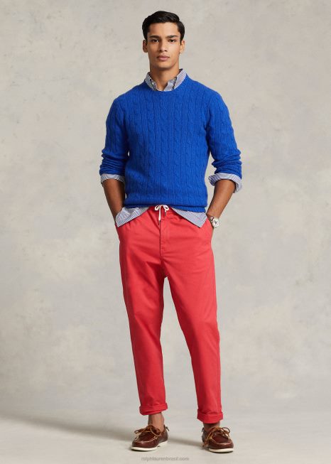 calça chino polo prepster de ajuste clássico BD6J576 homens Ralph Lauren estibordo vermelho