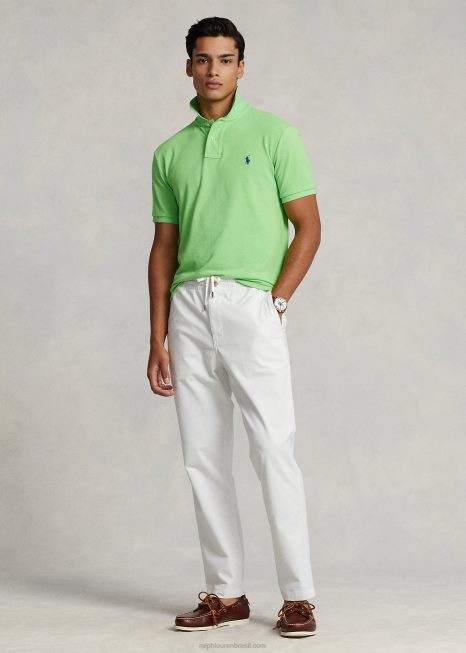 calça chino polo prepster de ajuste clássico BD6J581 homens Ralph Lauren Deckwash branco