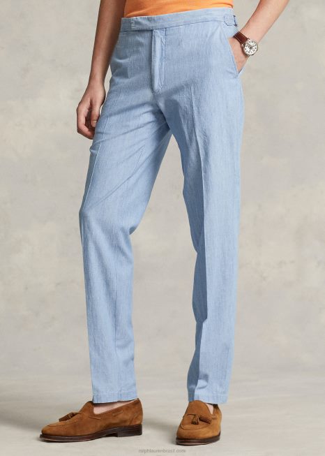calça de cambraia BD6J8617 homens Ralph Lauren cambraia