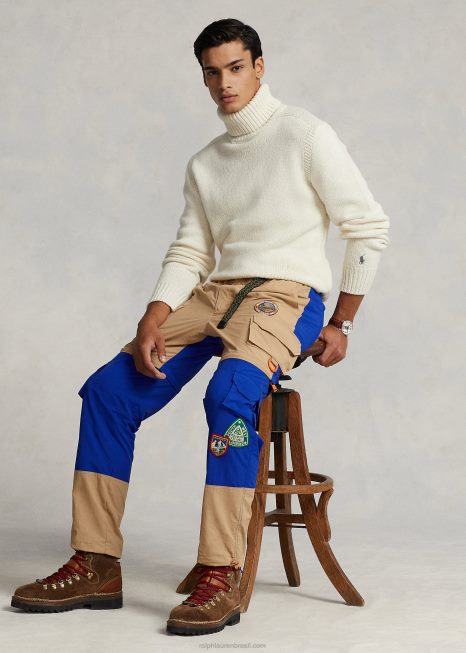 calça de caminhada conversível repelente à água BD6J8497 homens Ralph Lauren cáqui vintage/cidade real