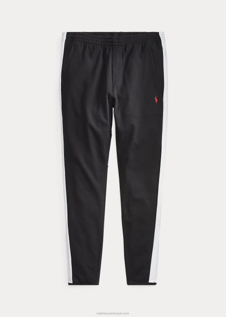 calça de trilha interlock BD6J628 homens Ralph Lauren preto