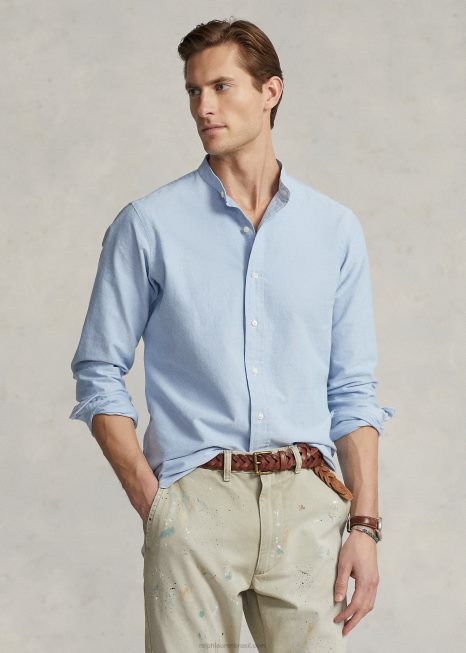 camisa clássica oxford BD6J761 homens Ralph Lauren azul