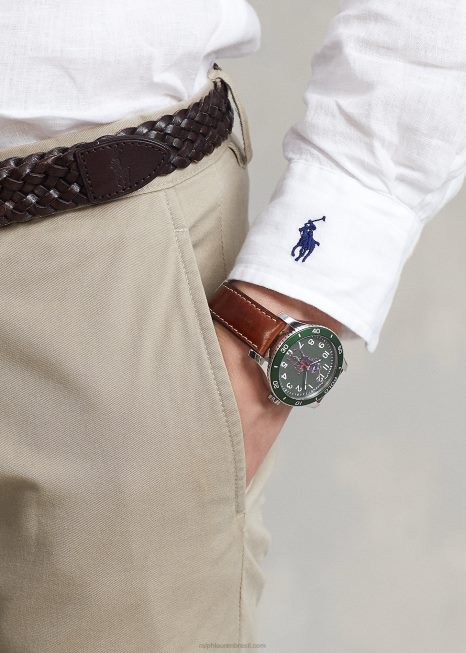 camisa de cambraia de linho com ajuste personalizado BD6J964 homens Ralph Lauren branco