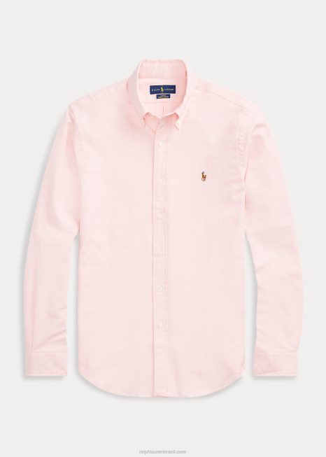 camisa oxford slim fit BD6J604 homens Ralph Lauren rosa