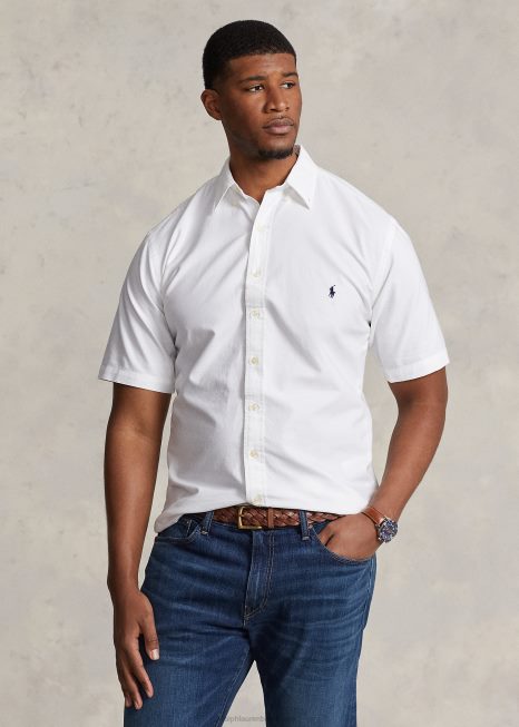 camisa oxford tingida BD6J1878 homens Ralph Lauren branco