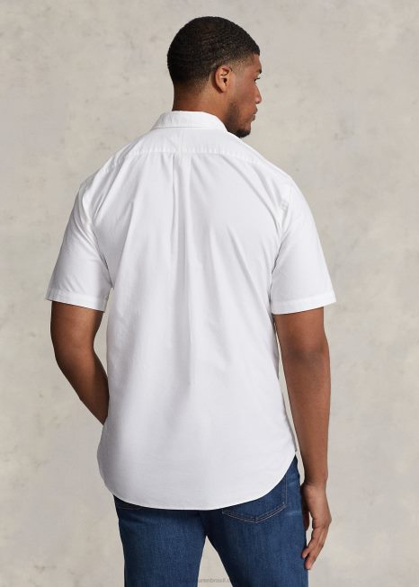 camisa oxford tingida BD6J1878 homens Ralph Lauren branco