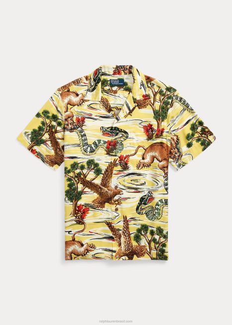 imprimir camisa de acampamento BD6J1050 homens Ralph Lauren multi