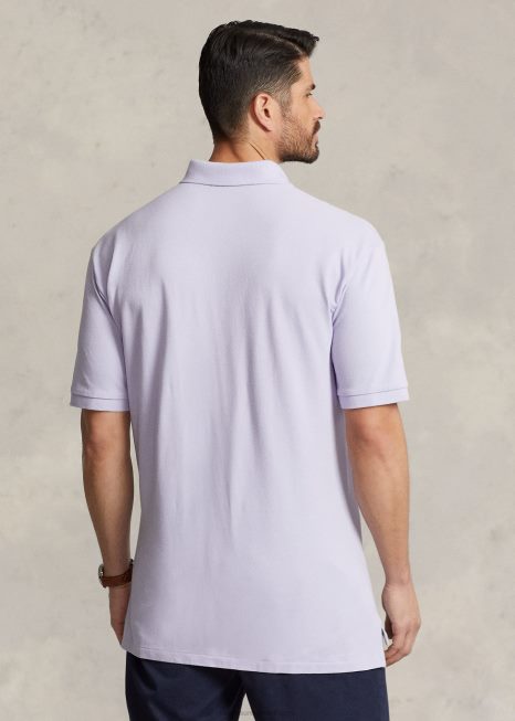 a icônica camisa polo de malha BD6J1828 homens Ralph Lauren flor roxa