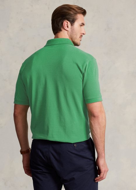 a icônica camisa polo de malha BD6J1833 homens Ralph Lauren verde óptico