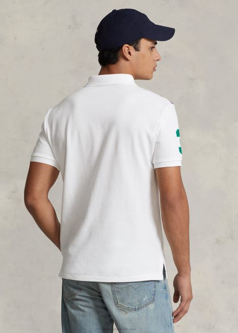 camisa pólo de malha de pônei grande-tudo se encaixa BD6J547 homens Ralph Lauren branco/outono real
