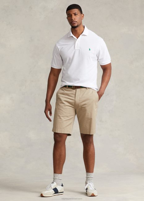 o polo terrestre BD6J1547 homens Ralph Lauren branco