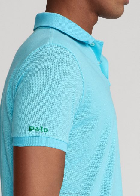 o polo terrestre BD6J8577 homens Ralph Lauren nova turquesa