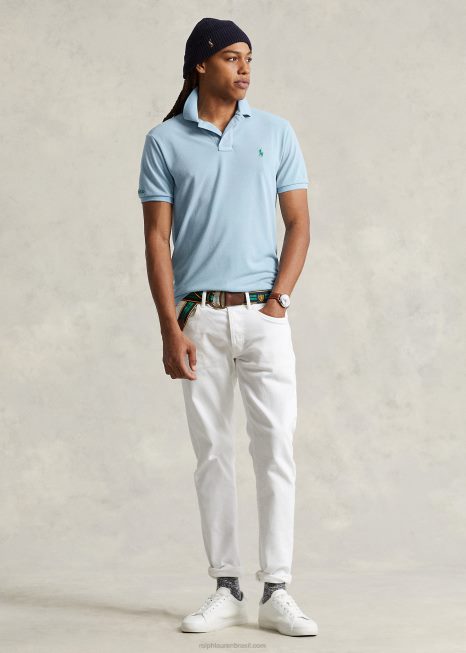 o polo terrestre BD6J981 homens Ralph Lauren Pó azul