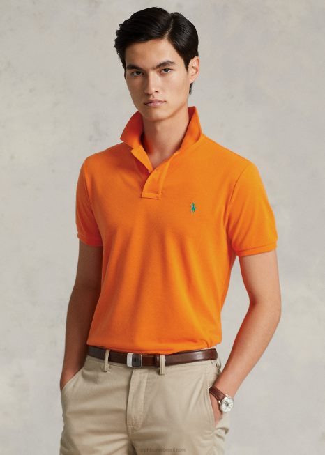 o polo terrestre BD6J991 homens Ralph Lauren vela laranja