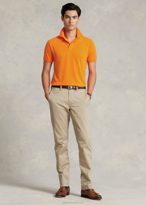 o polo terrestre BD6J991 homens Ralph Lauren vela laranja