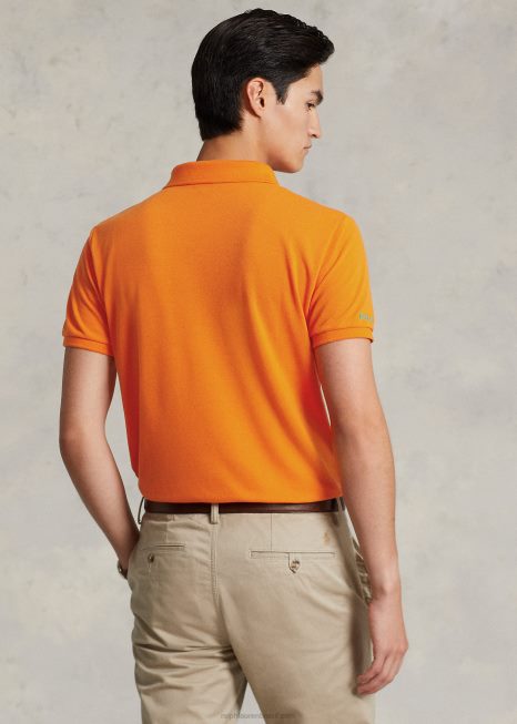 o polo terrestre BD6J991 homens Ralph Lauren vela laranja