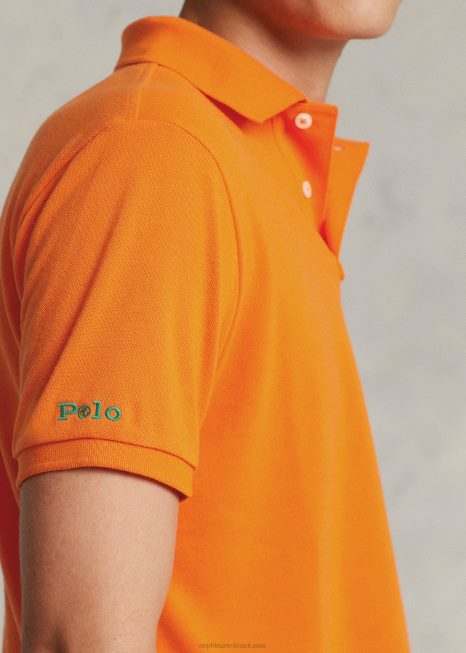 o polo terrestre BD6J991 homens Ralph Lauren vela laranja
