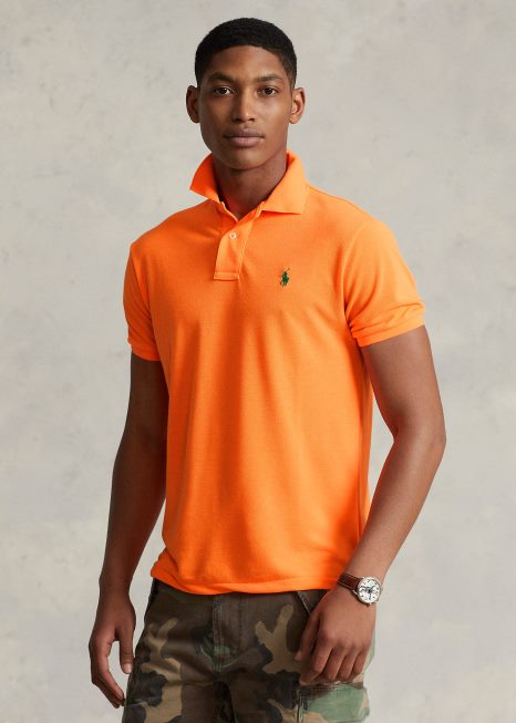 o polo terrestre BD6J993 homens Ralph Lauren flash laranja